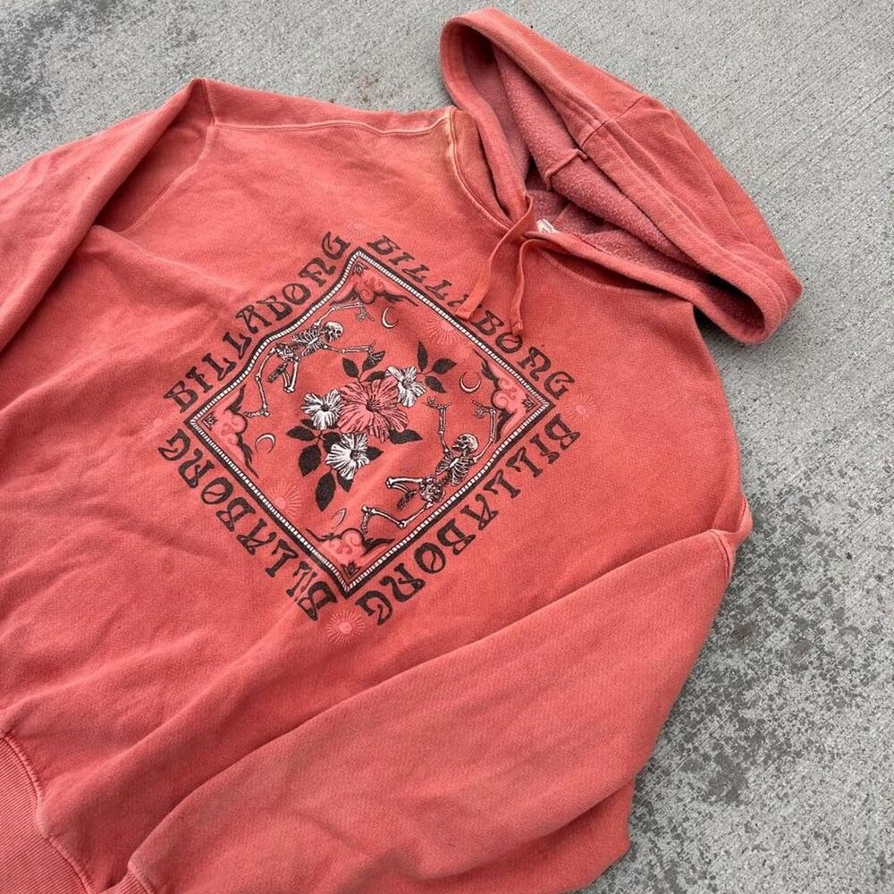 Billabong  Orange and Red Hoodie